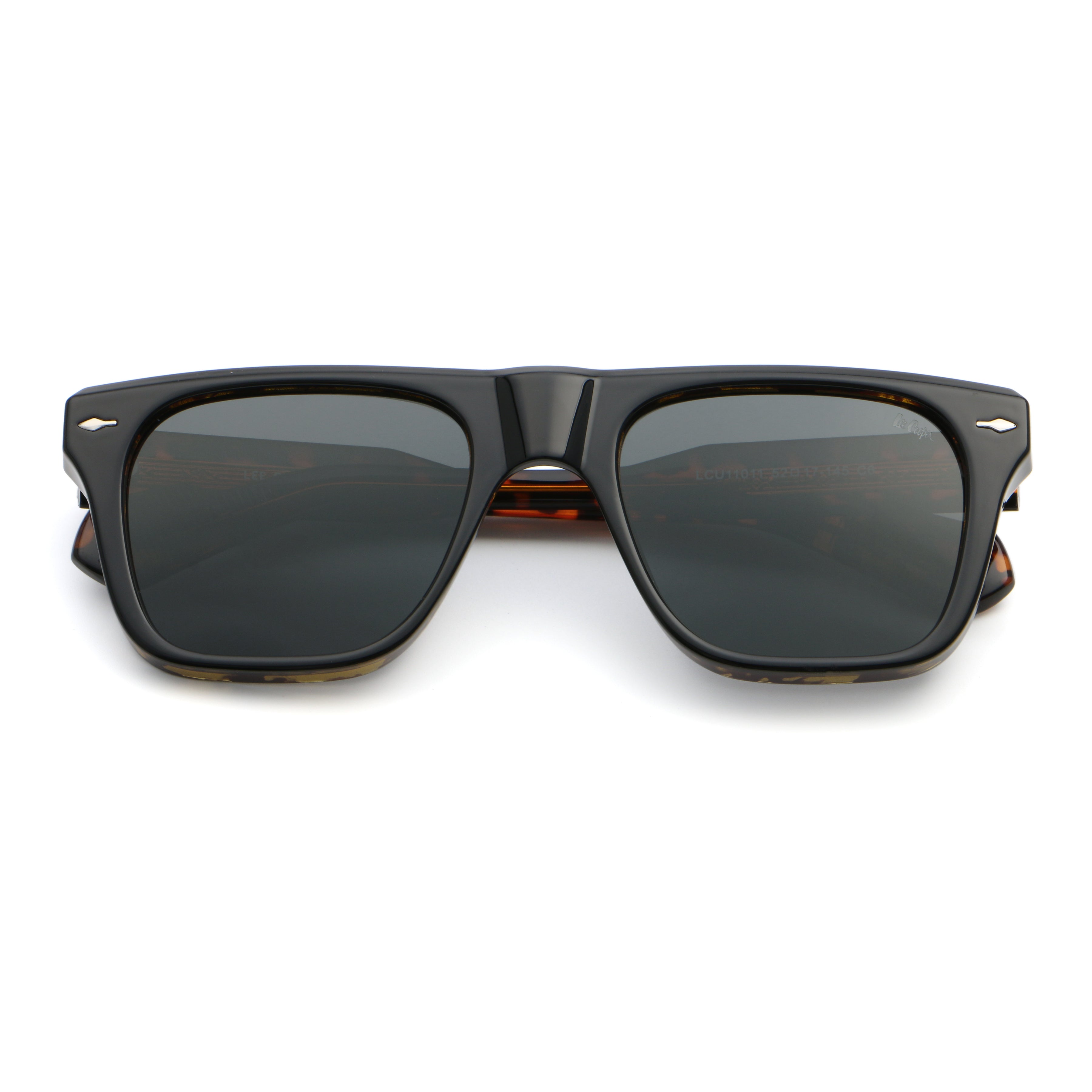 Lee Cooper Unisex's Polarized square Sunglasses - shiny black | LCU11011C6