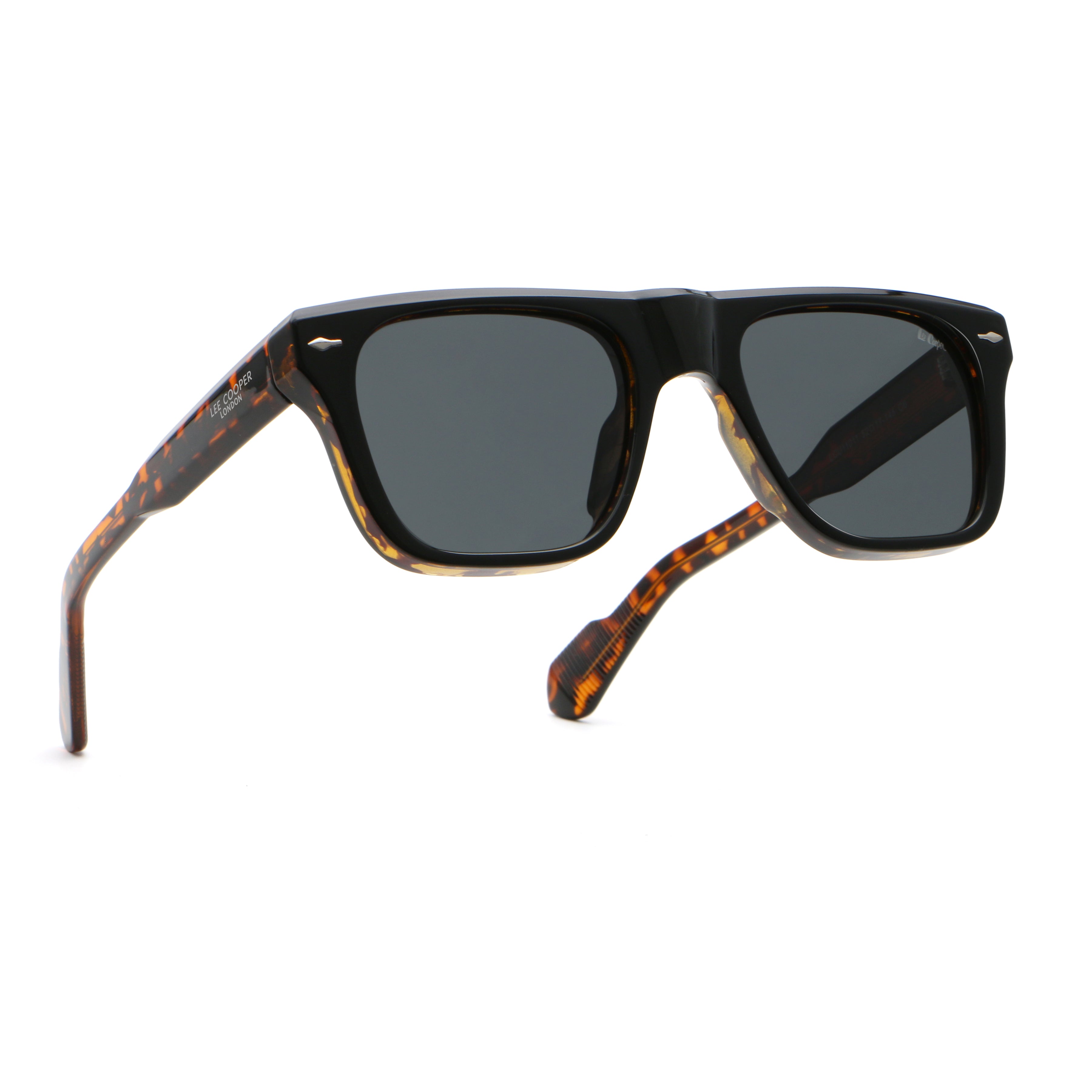 Lee Cooper Unisex's Polarized square Sunglasses - shiny black | LCU11011C6