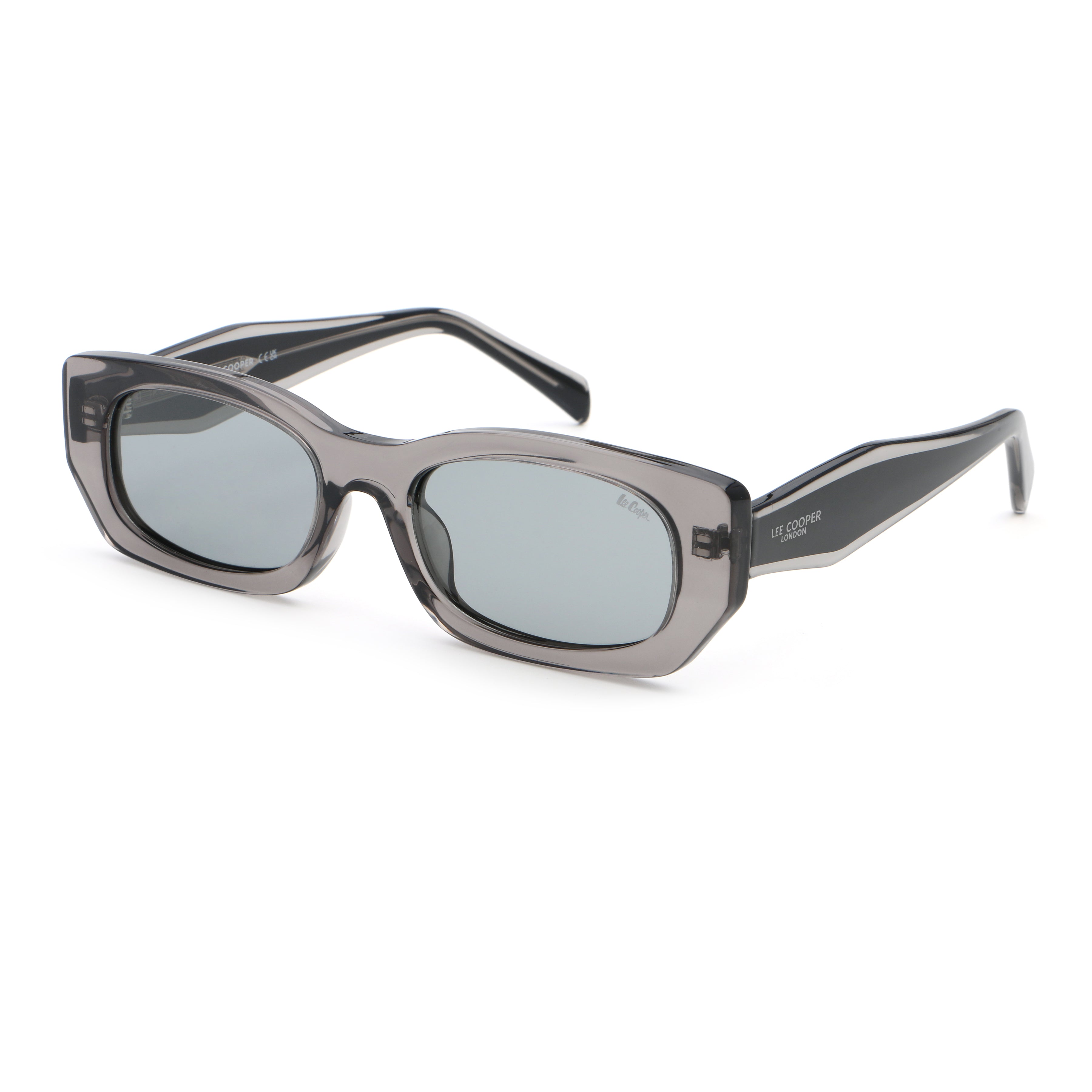 Lee Cooper Unisex's Polarized square Sunglasses - shiny grey | LCU11012C4