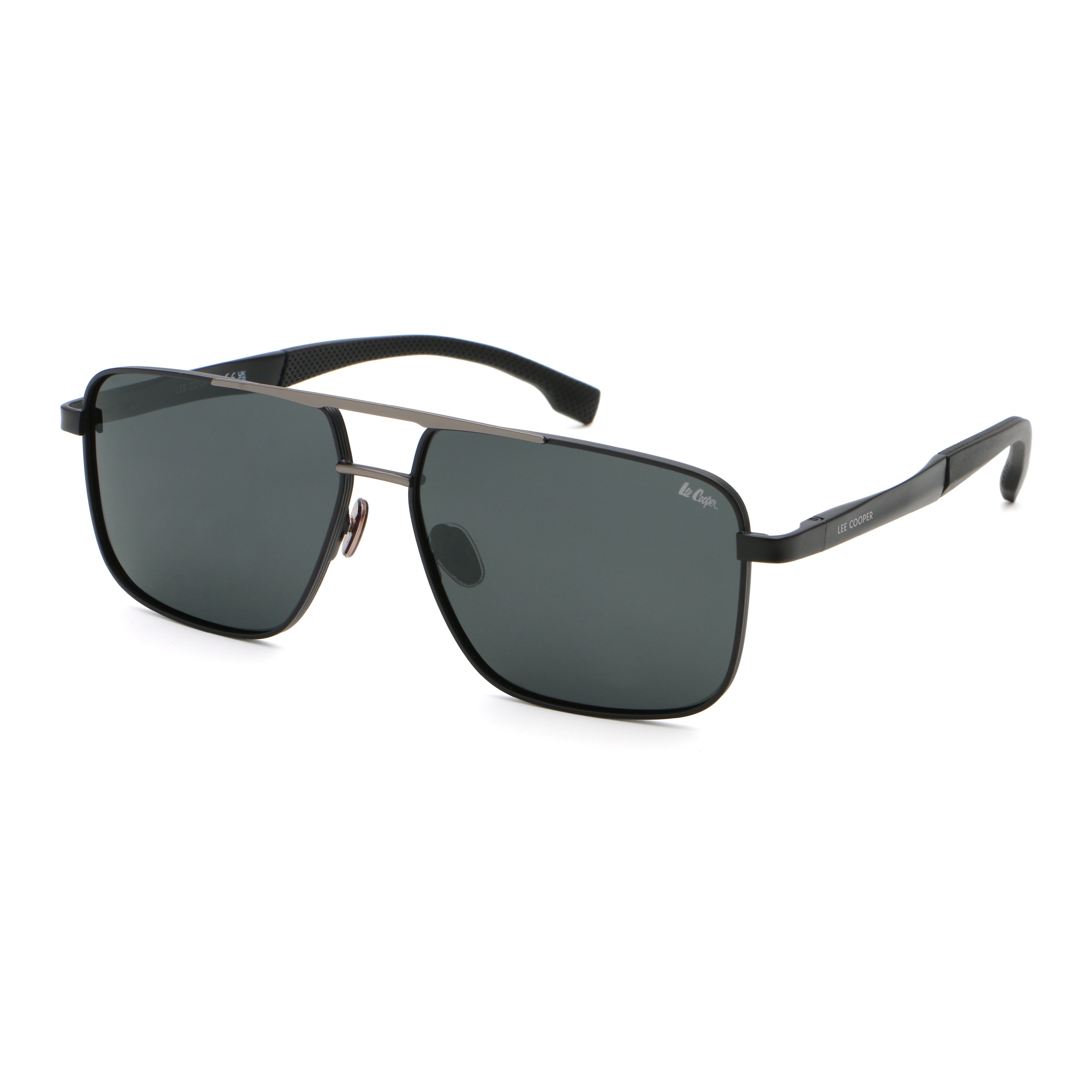 Lee Cooper Unisex's Polarized square Sunglasses - shiny black | LCU11013C1