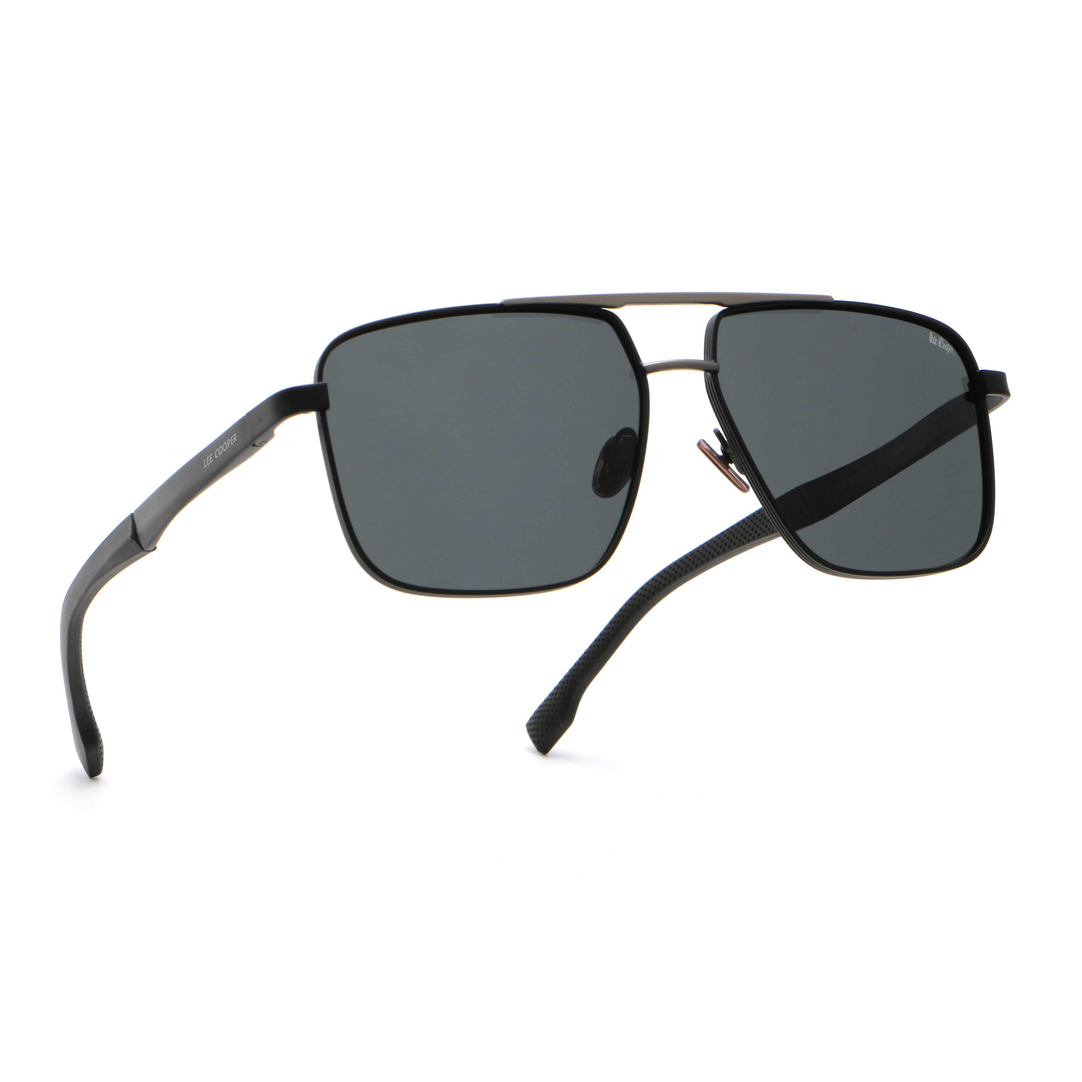 Lee Cooper Unisex's Polarized square Sunglasses - shiny black | LCU11013C1