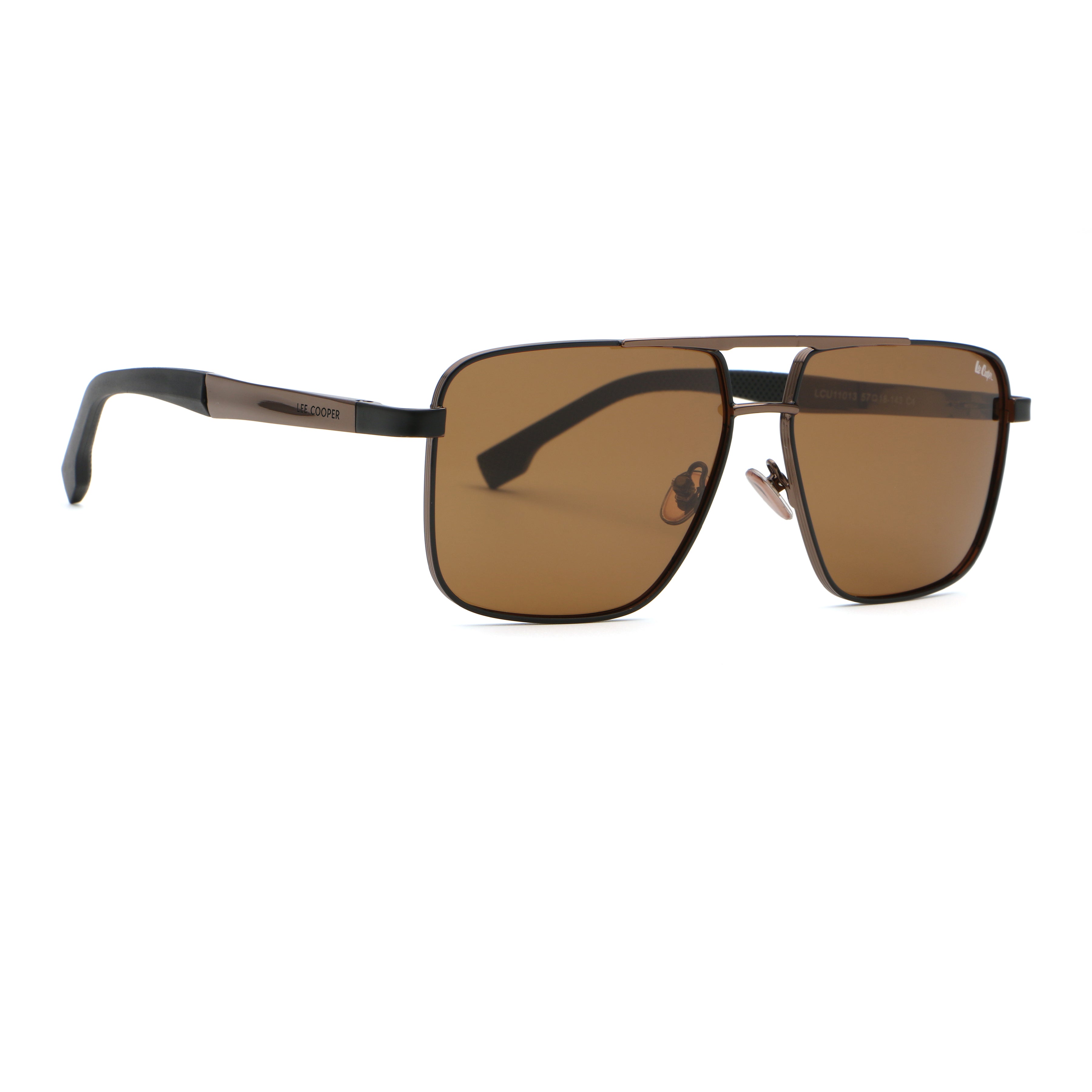 Lee Cooper Unisex's Polarized square Sunglasses - shiny brown | LCU11013C4