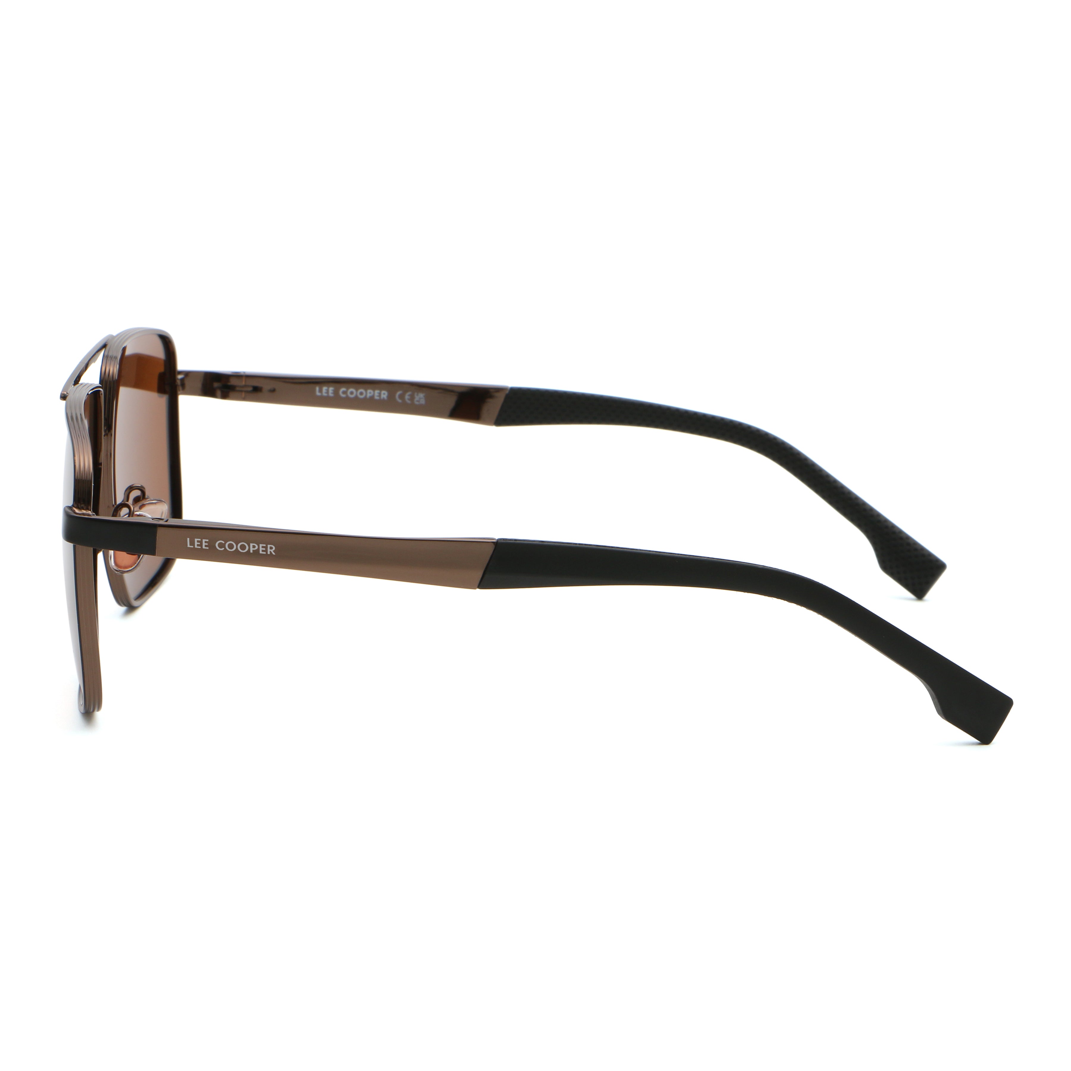 Lee Cooper Unisex's Polarized square Sunglasses - shiny brown | LCU11013C4