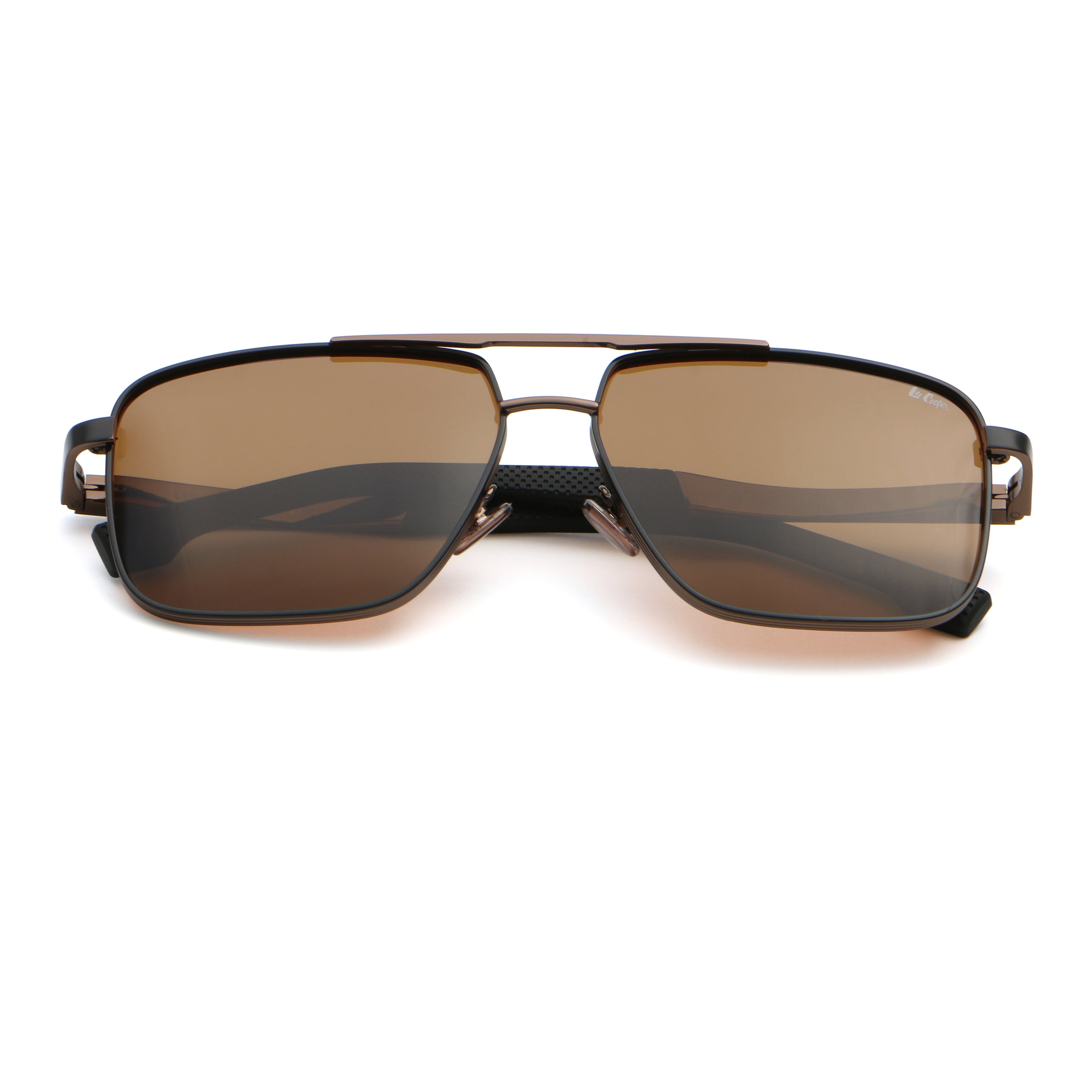 Lee Cooper Unisex's Polarized square Sunglasses - shiny brown | LCU11013C4