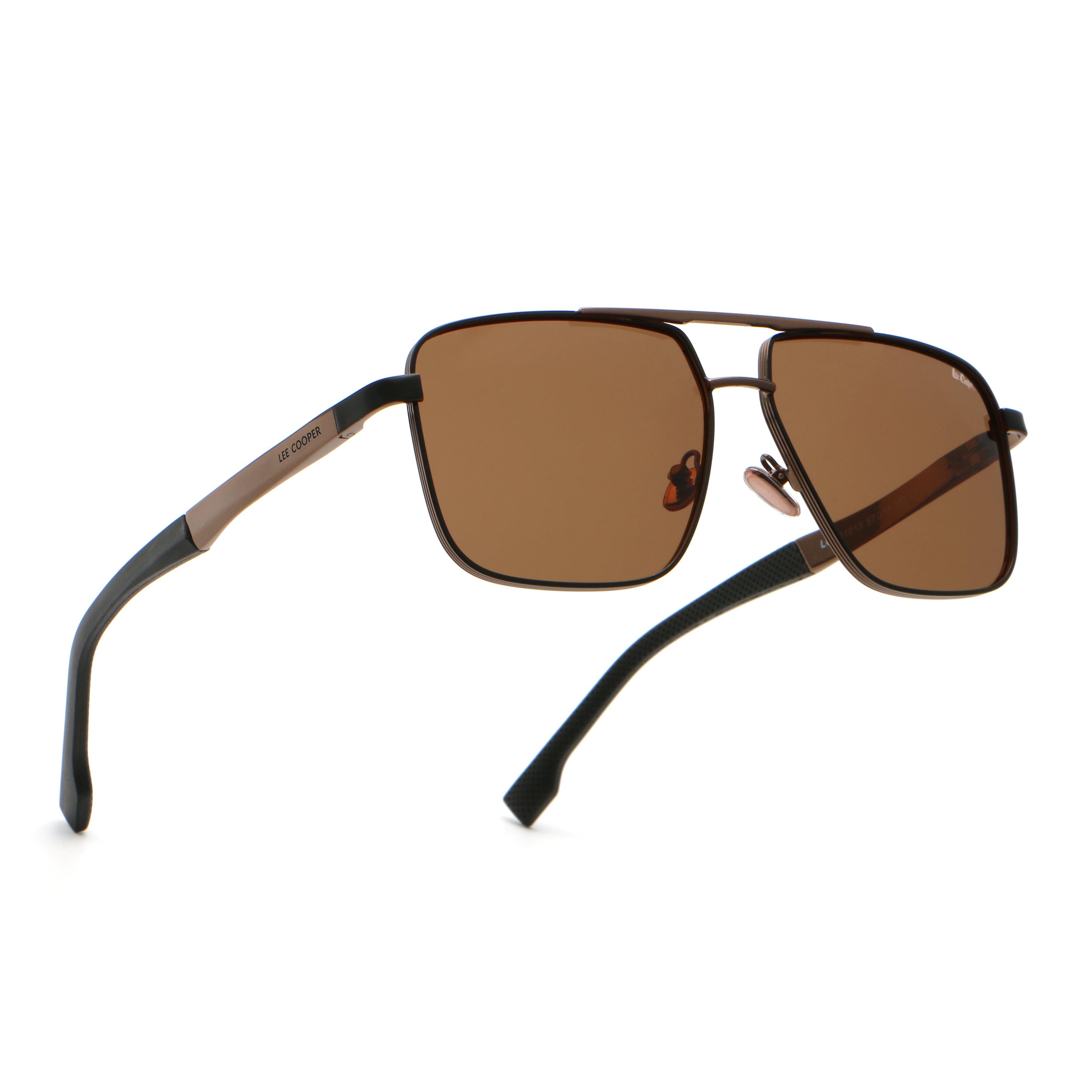 Lee Cooper Unisex's Polarized square Sunglasses - shiny brown | LCU11013C4