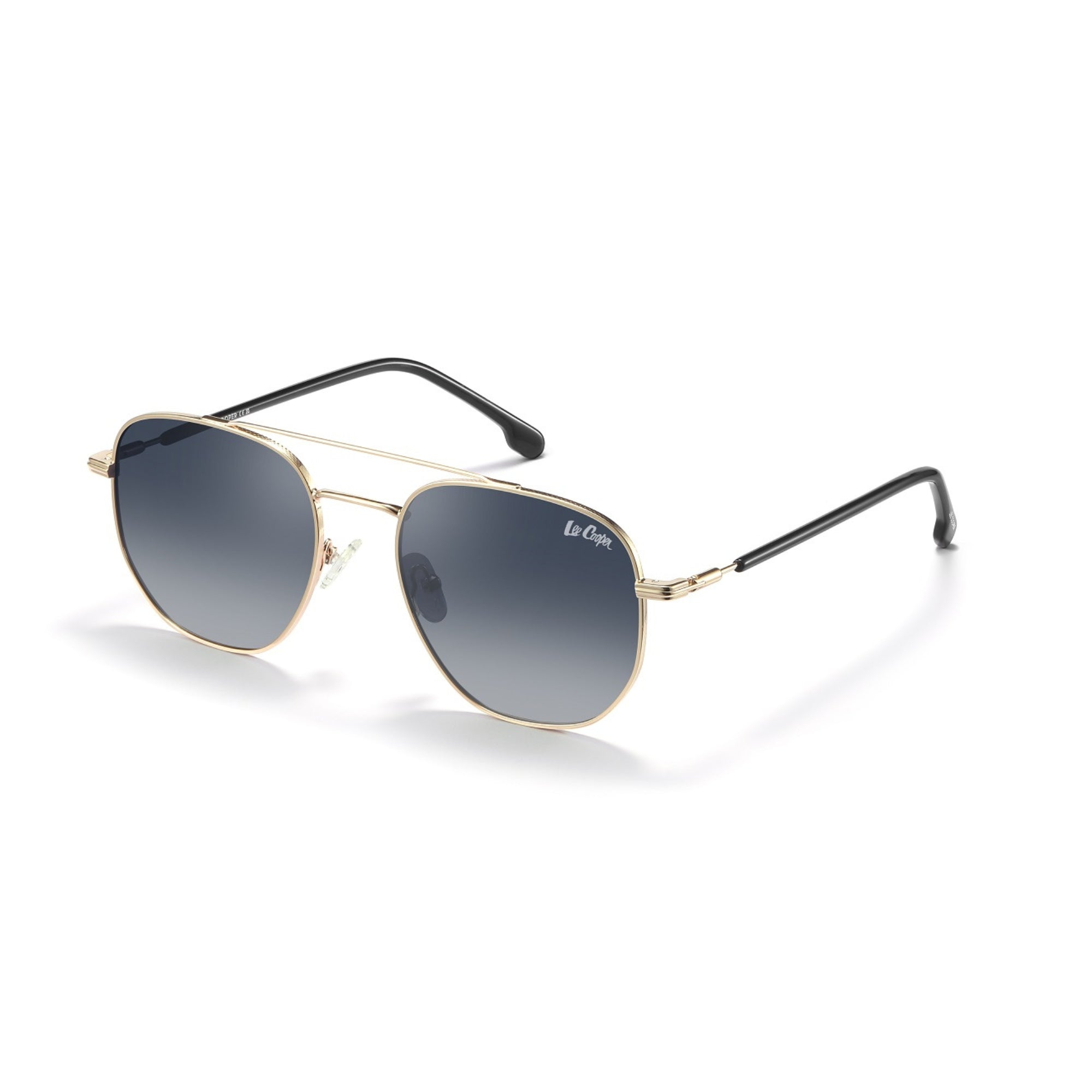 Lee Cooper Sunglasses for Men with Gold Black Metal Frame, Size 54-20-145 | LCM10029C1