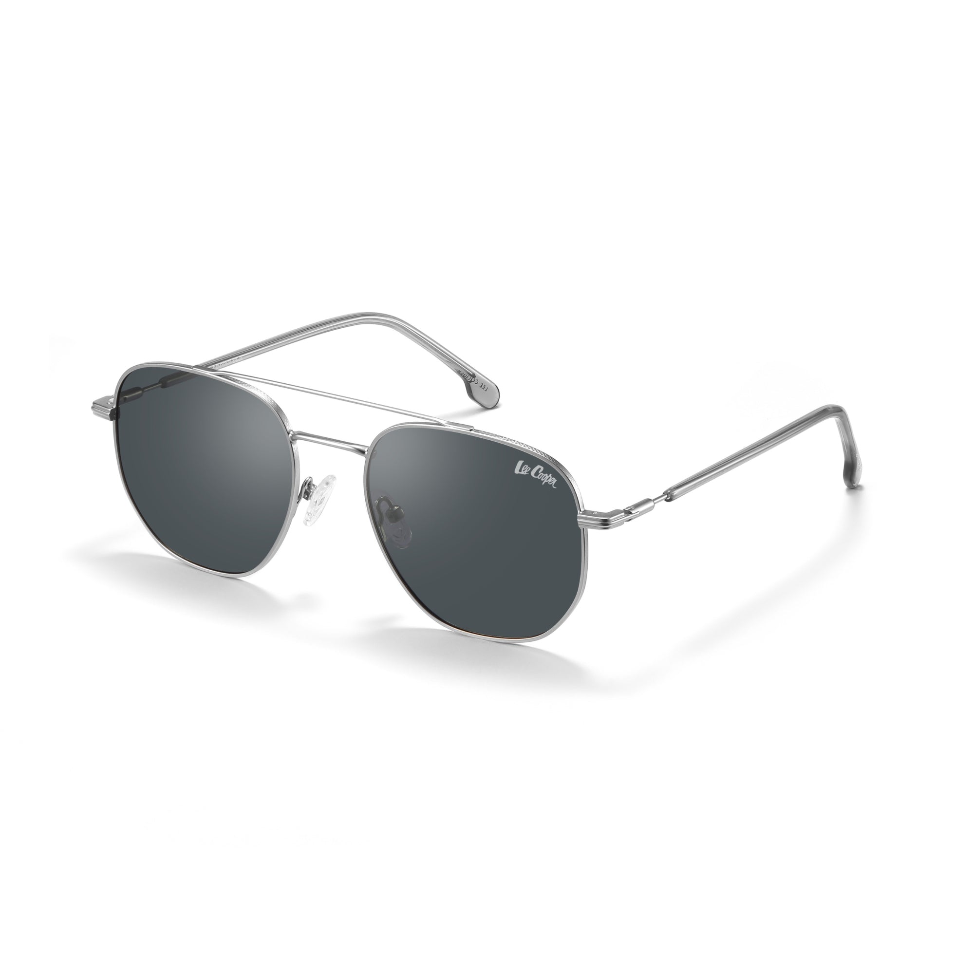 Lee Cooper Sunglasses for Men with Silver Grey Metal Frame, Size 54-20-145 | LCM10029C4