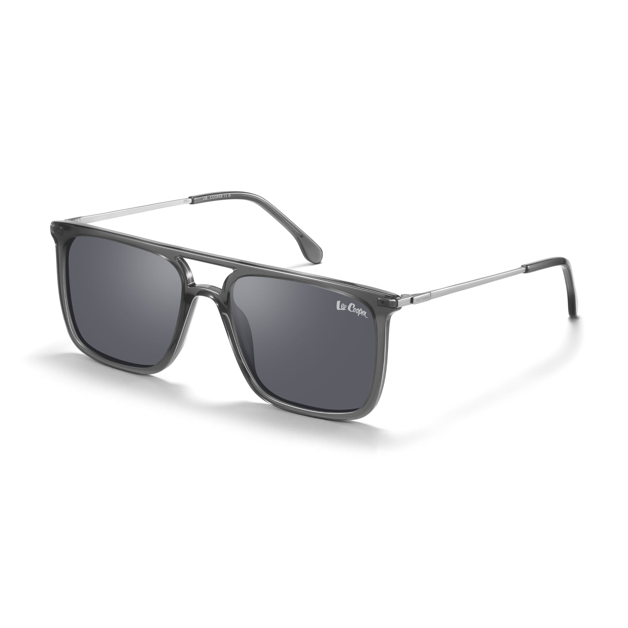 Lee Cooper Sunglasses for Men with Trans.Grey Acetate Frame, Size 56-19-145 | LCM10038C3