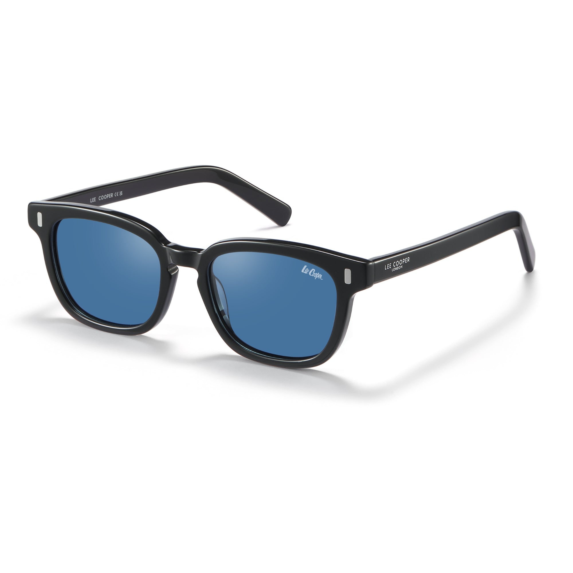 Lee Cooper Sunglasses for Unisex with Shiny Black Acetate Frame, Size 52-19-145 | LCU10039C1
