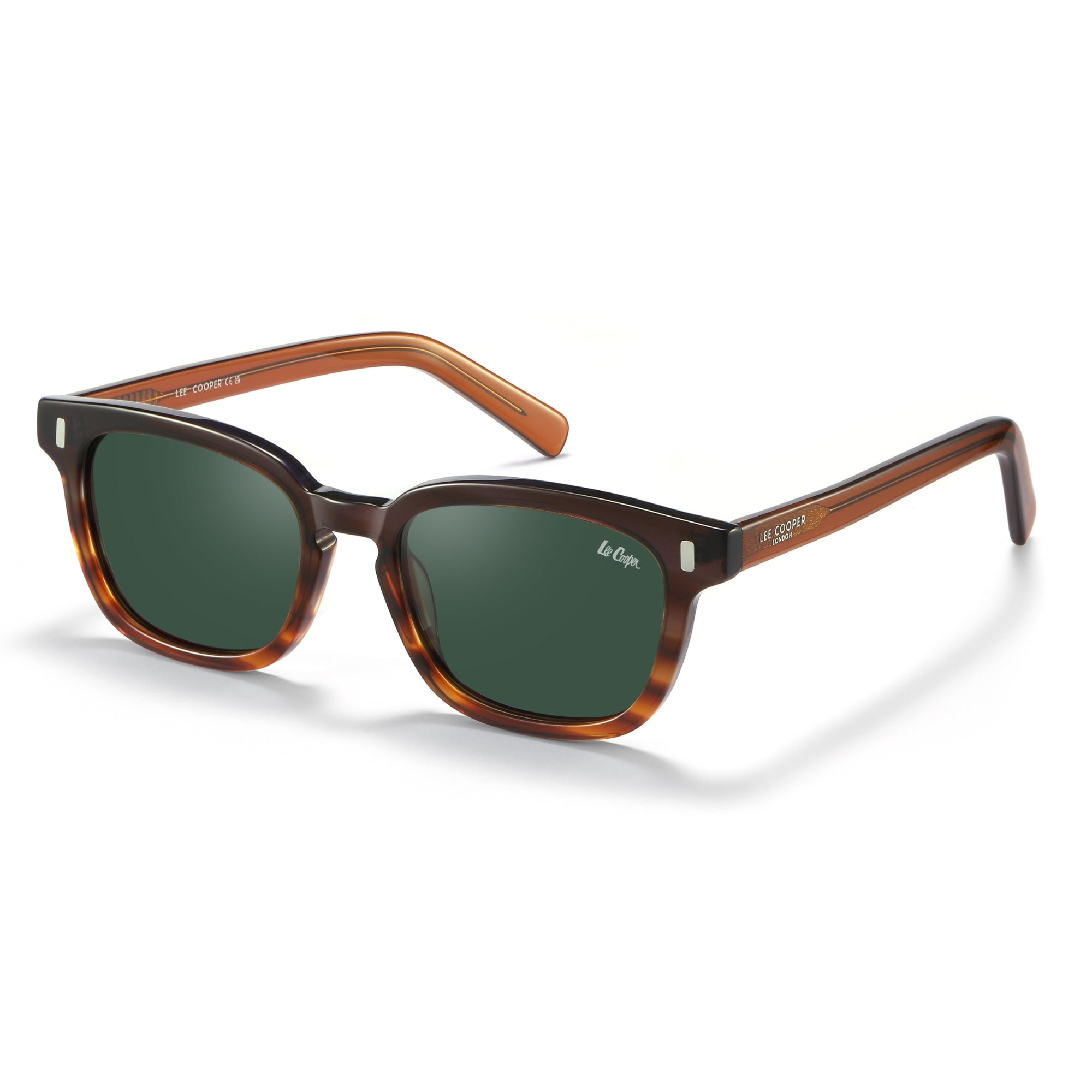 Lee Cooper Sunglasses for Unisex with Brown Acetate Frame, Size 52-19-145 | LCU10039C2