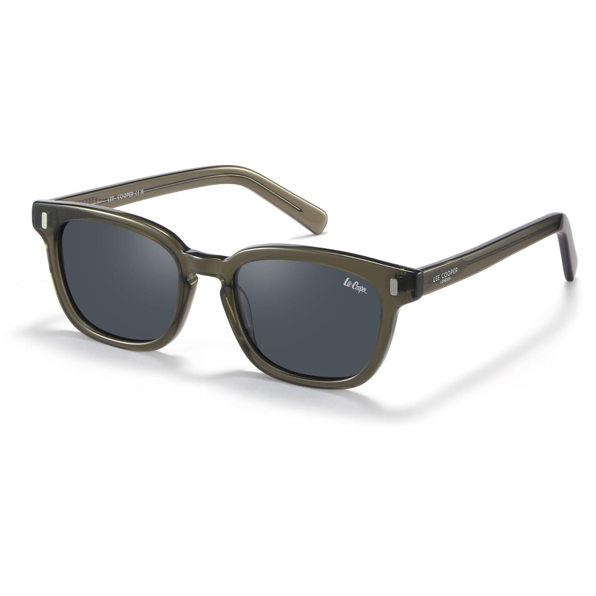 Lee Cooper Sunglasses for Unisex with Trans.Grey Acetate Frame, Size 52-19-145 | LCU10039C3