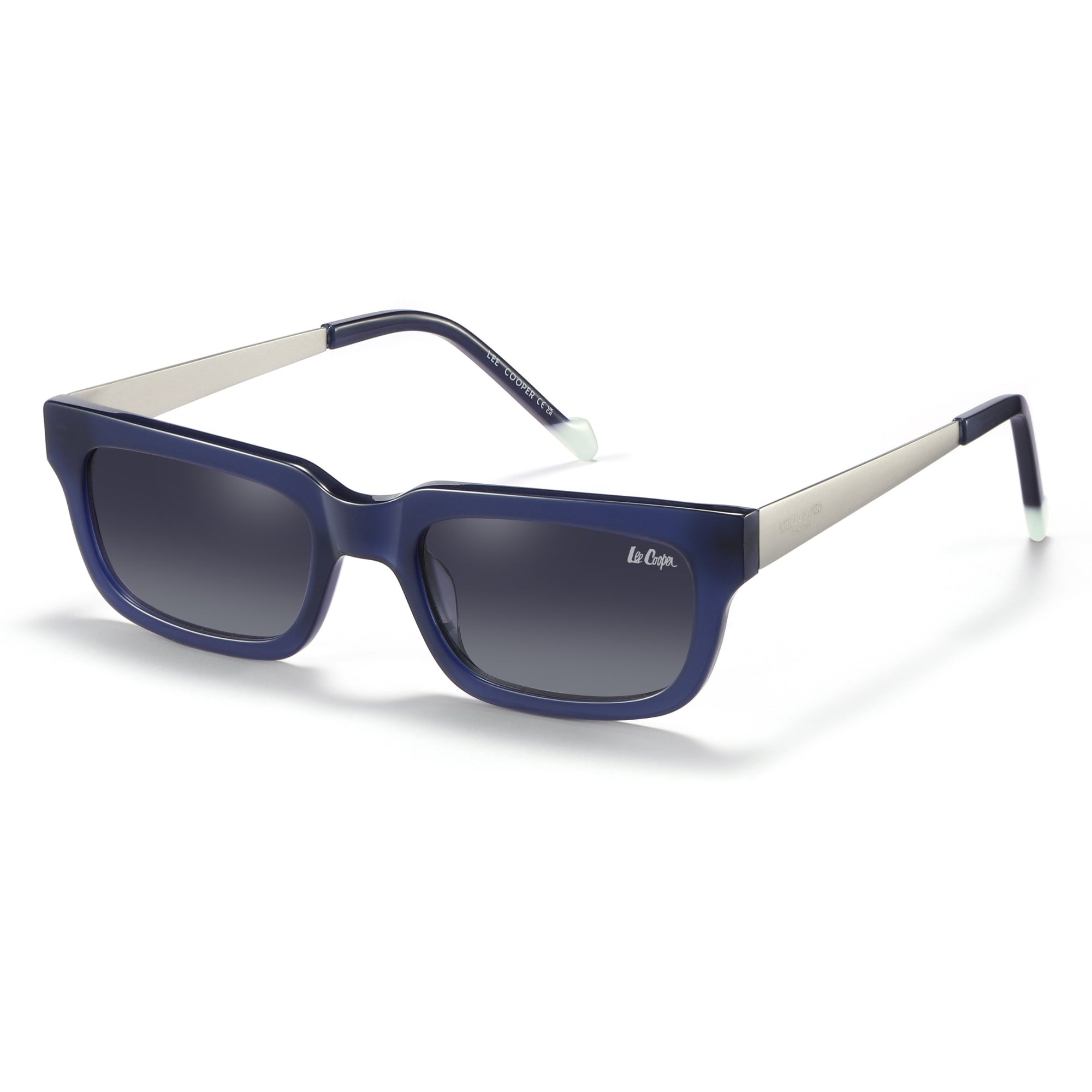 Lee Cooper Sunglasses for Women with Shiny Black & Matt Silver Acetate Frame, Size 50-20-145 | LCW10032C3