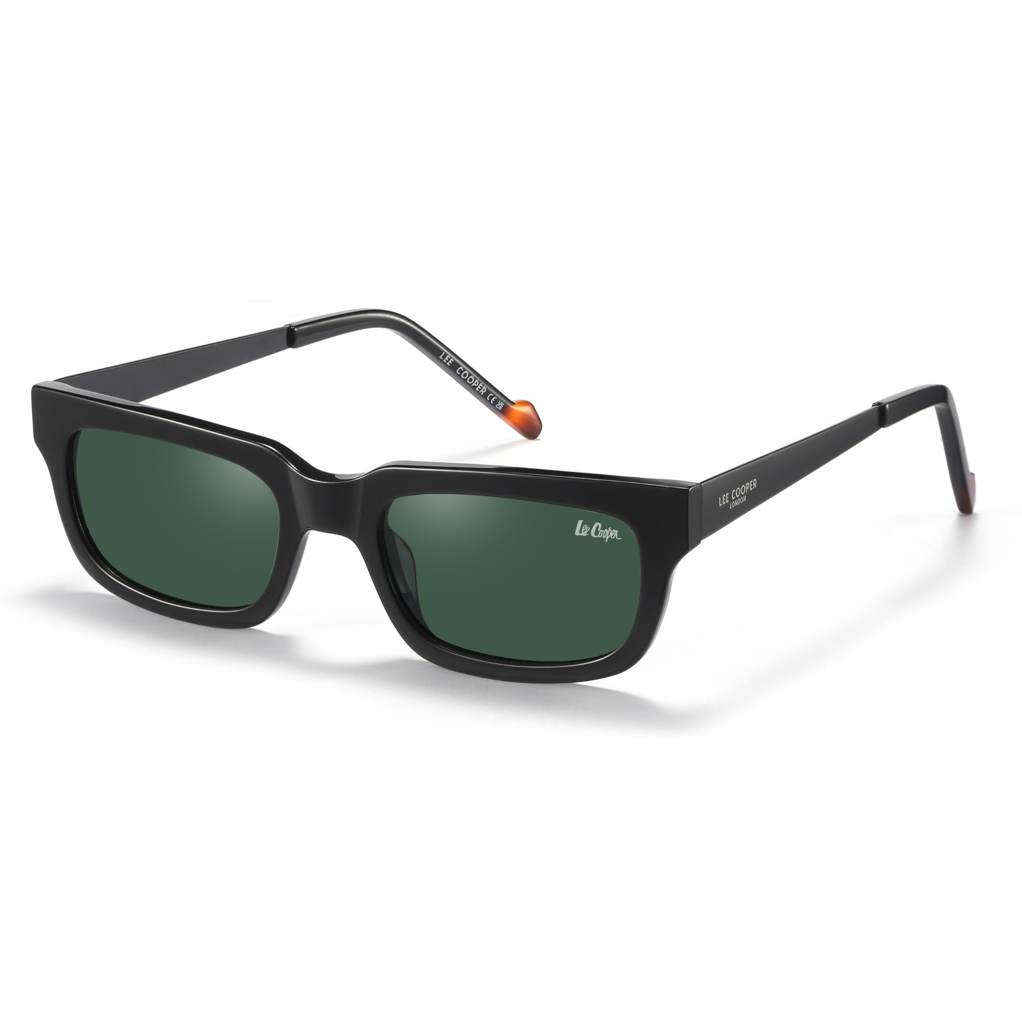 Lee Cooper Sunglasses for Women with Shiny Black & Matt Black Acetate Frame, Size 50-20-145 | LCW10032C4