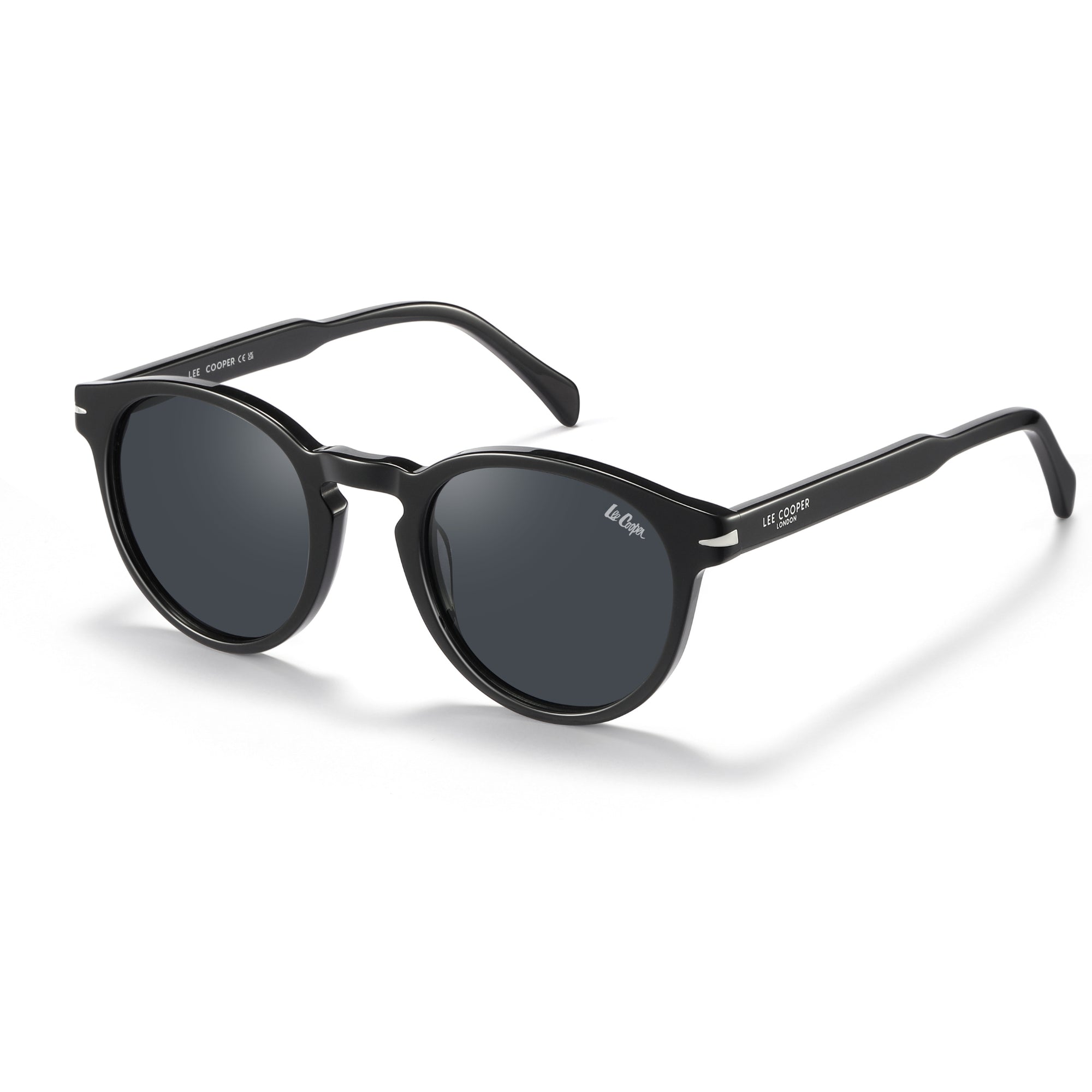 Lee Cooper Sunglasses for Unisex with Shiny Black Acetate Frame, Size 50-23-142 | LCW10036C1