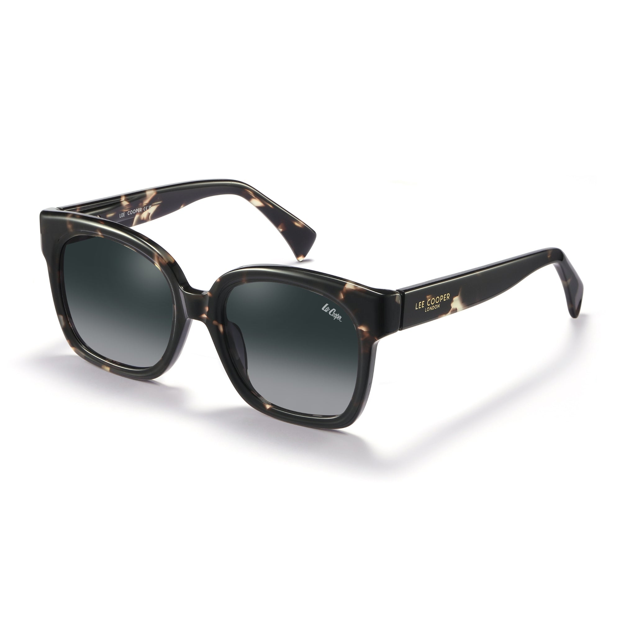 Lee Cooper Sunglasses for Women with Pattern Demi Acetate Frame, Size 54-21-145 | LCW10037C4